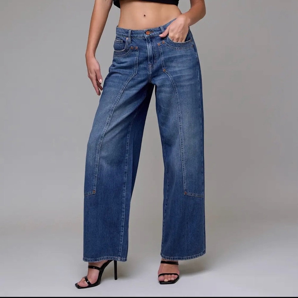 Hidden Classic over size Blue Women's Jeans